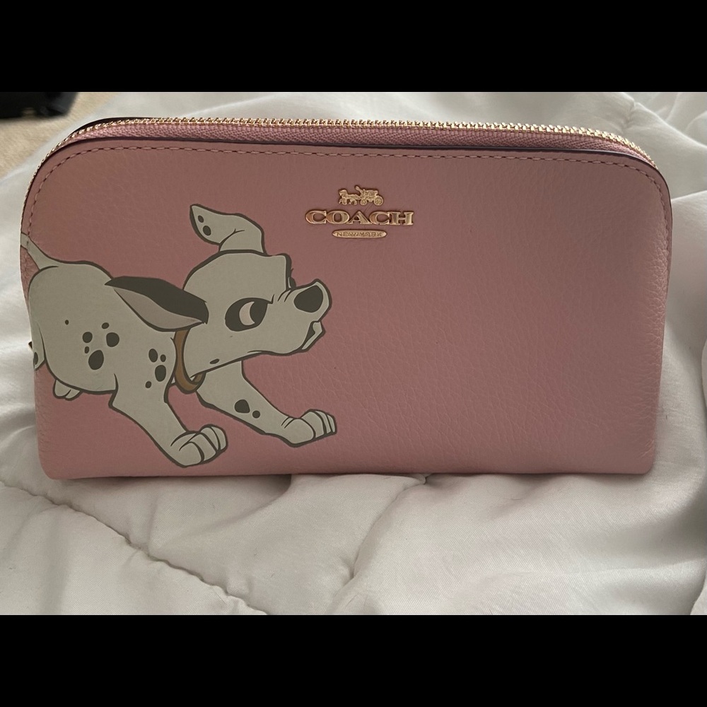 NWOT Coach Disney Dalmations cosmetic bag